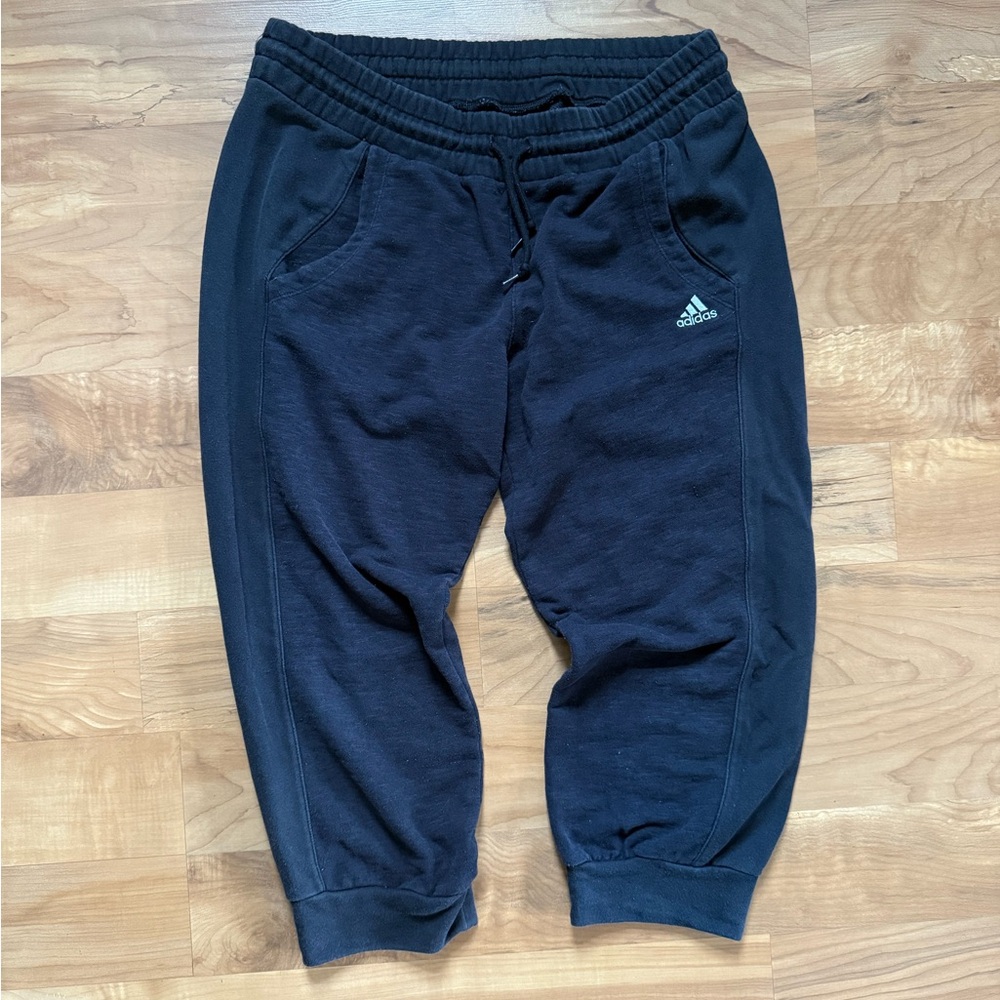 Cropped Jogger Sweatpants: Adidas